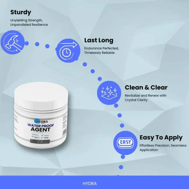 Hydra Waterproof Agent (250g With Brush) – Instant Transparent Water-Tight Leakage Sealer for Roof, Wall & Floor